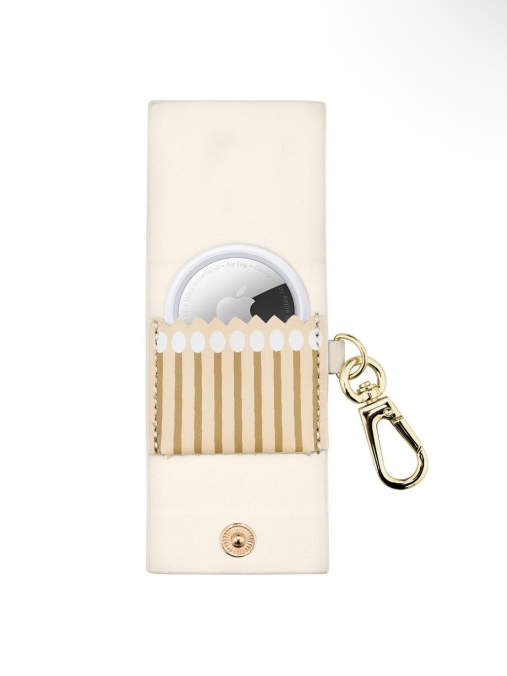 *Brand New* Posh Tech: Perfect Match AirTag Holder Keychain with Gold Clip - Picture 3 of 4